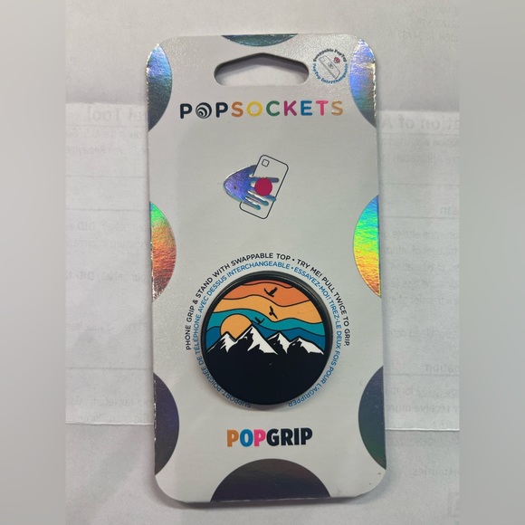 Pop Socket retractable phone holder for iPhone or Android mountain air NIB - Picture 2 of 3